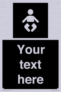 Custom information: black panel baby change